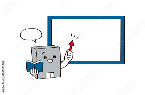 会社のキャラクターのイラスト