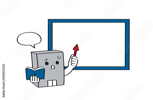 会社のキャラクターのイラスト
