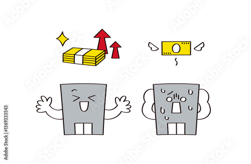 会社のキャラクターのイラスト