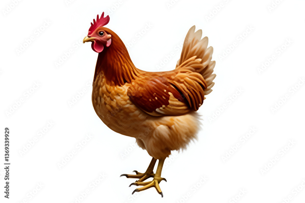 Fototapeta premium rooster isolated on white background
