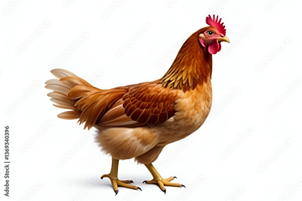 Fototapeta premium rooster isolated on white background