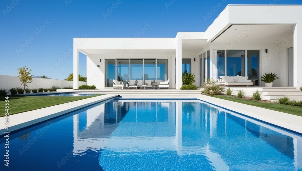 Fototapeta premium luxury swimming pool