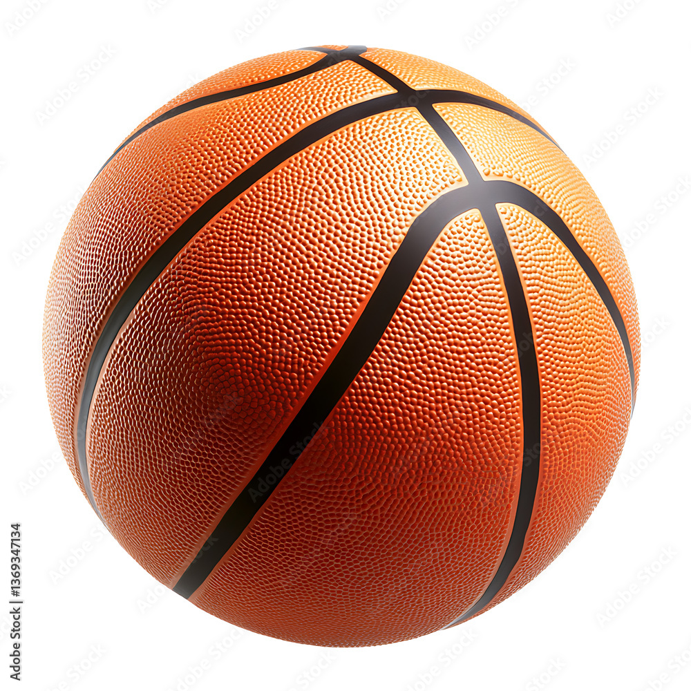 Fototapeta premium Realistic Basketball Image High Resolution Sports Ball PNG