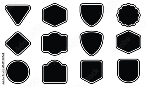 Ornamental label frames. set of luxury vintage frames, collection of retro labels, Royal wedding insignia, sale sticker or invitation card. Isolated vector symbols.