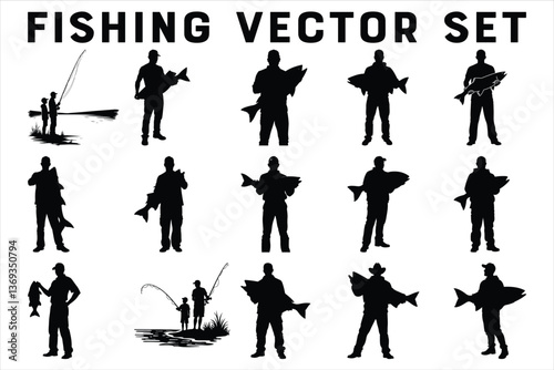 FISHING VECTOR SET