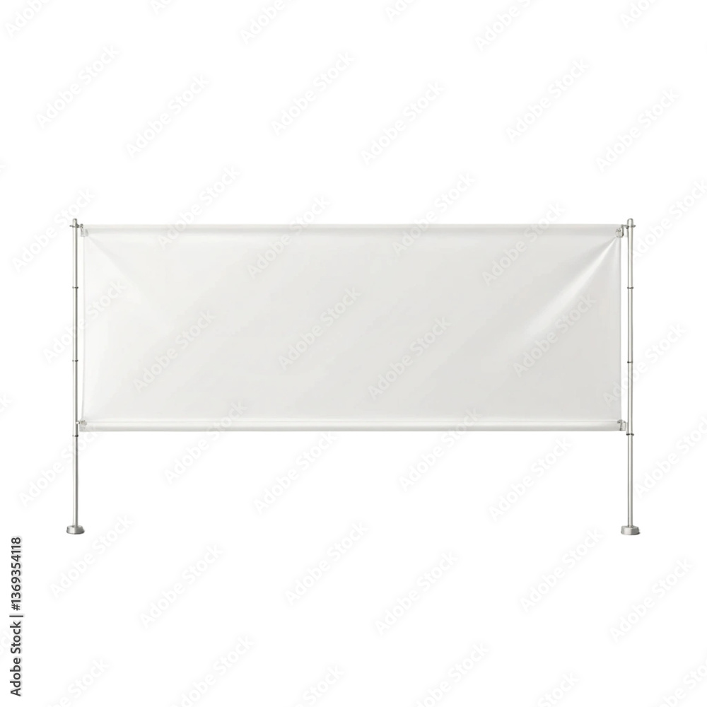 Obraz premium blank billboard isolated on white background