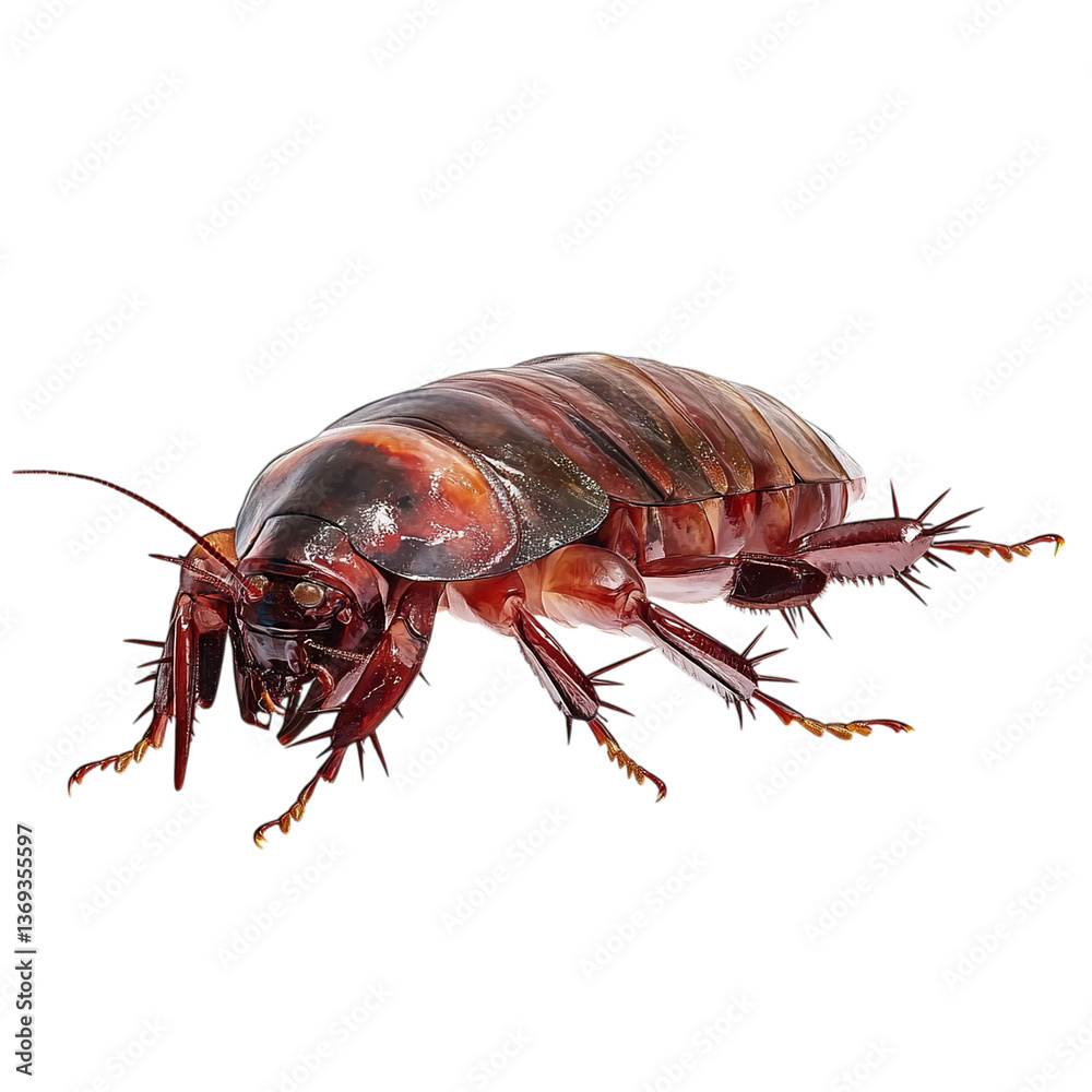 Obraz premium cockroach isolated on white background isolated on transparent background png 