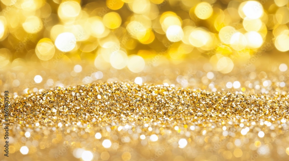 Shimmering gold glitter texture background for festive celebrations and elegant designs Shimmering gold glitter texture background for festive celebrations and elegant designs