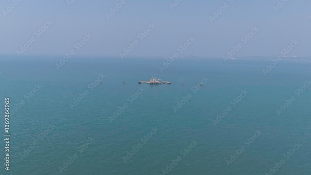 Fototapeta premium Sea freight shipping, International global business logistics transportation import export concept