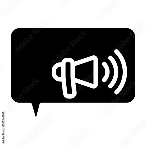 Audio Transcription Vector Glyph Icon Design