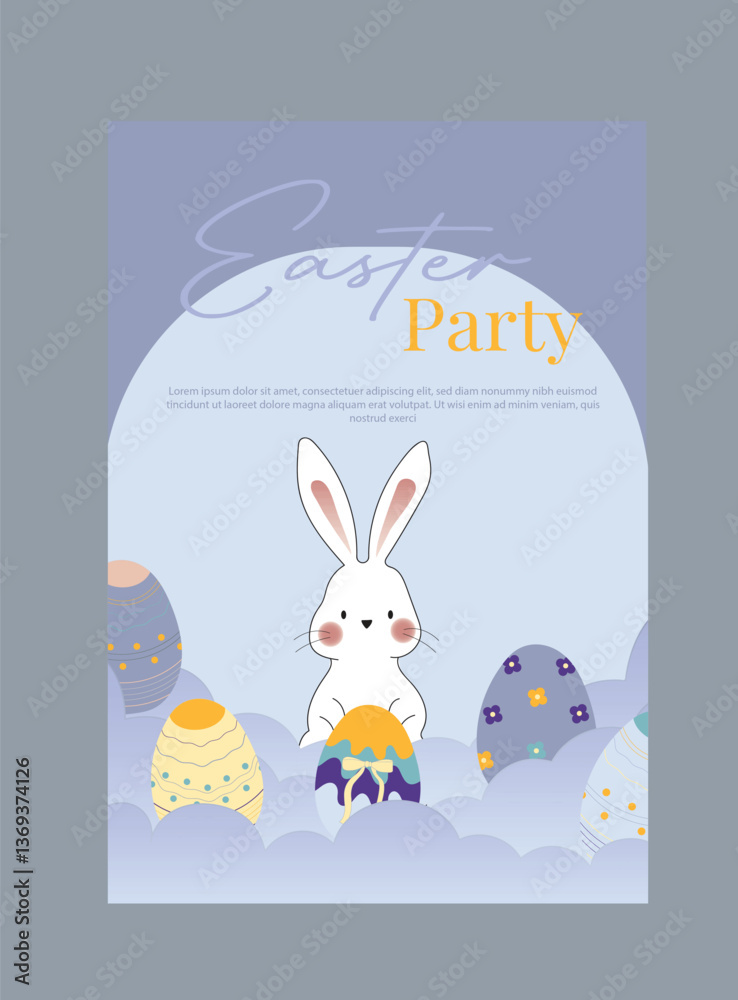 Obraz premium easter party in blue