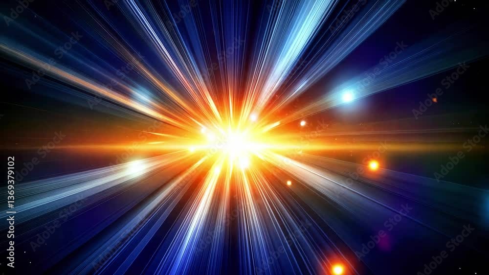 Vibrant Cosmic Explosion of Colorful Light Rays and Energy, Showcasing Bright Stars in Abstract Display of Wonder and Awe Vibrant Cosmic Explosion of Colorful Light Rays and Energy, Showcasing Bright Stars in Abstract Display of Wonder and Awe