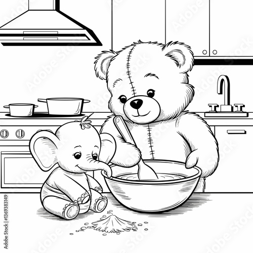 kdp cover, cover, book cover, cartoon illustration, cute coloring book cover, cute kids illustration, cartoon cover, kawaii coloring, easy and bold, kawaii cover, cozy, cozy cover, fuzzy, hygge, color