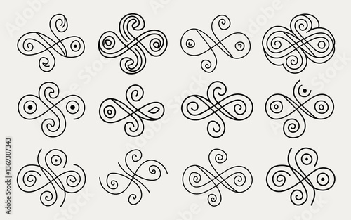 pattern, seamless, vector, circle, wallpaper, design, texture, art, illustration, swirl, decoration, ornament, round, black, spiral, fabric, style, geometric, retro, shape, textile, tile, flower, pape