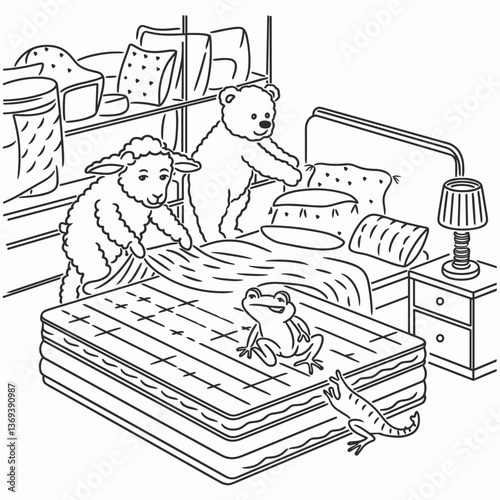 kdp cover, cover, book cover, cartoon illustration, cute coloring book cover, cute kids illustration, cartoon cover, kawaii coloring, easy and bold, kawaii cover, cozy, cozy cover, fuzzy, hygge, color