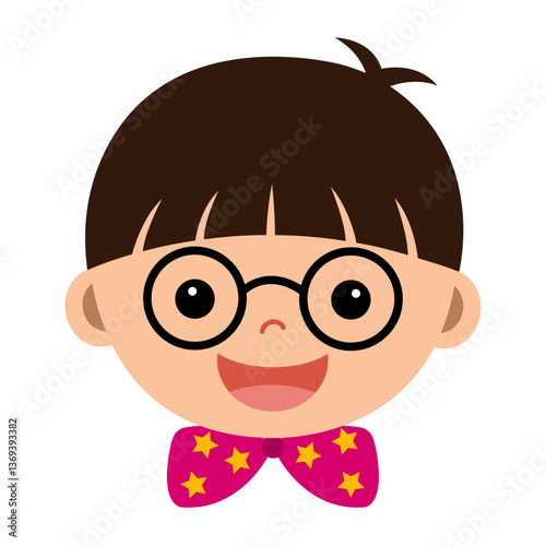 남자 어린이 벡터 일러스트