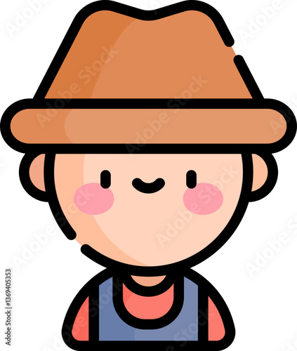 farmer Illustration on a white background
