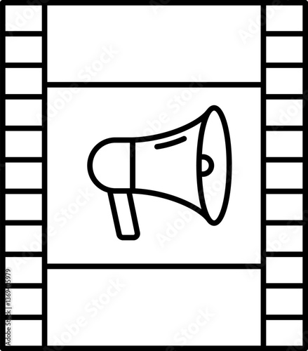 film reel Illustration on a white background