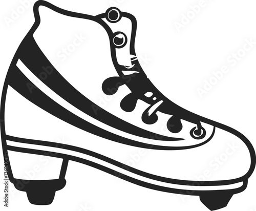 Pair of ice skates isolated on white background