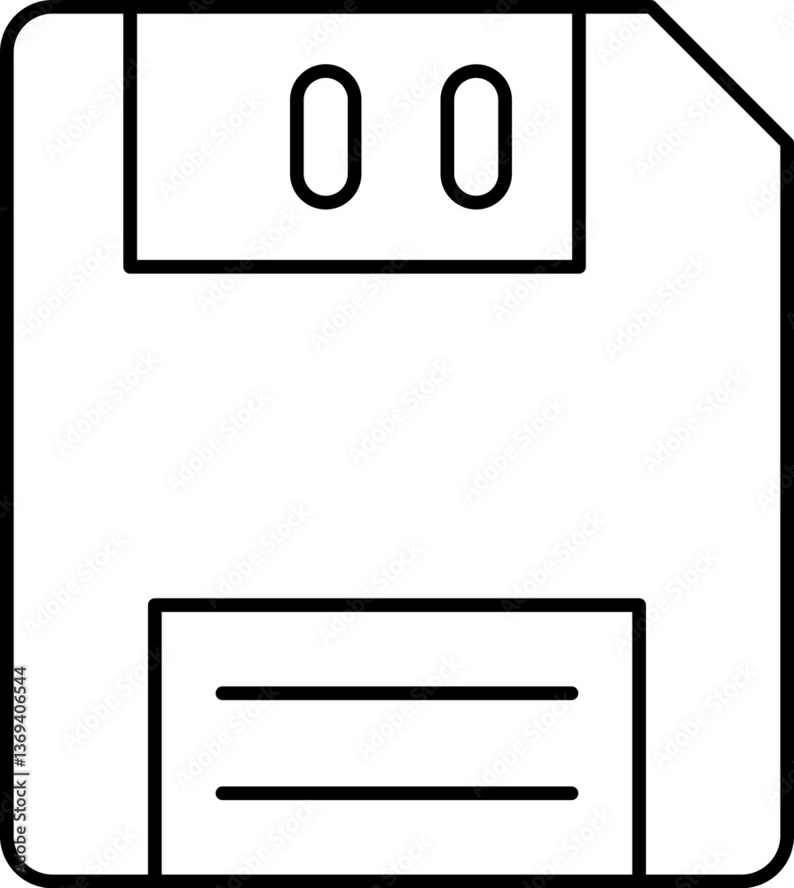 floppy disk Illustration on a white background floppy disk Illustration on a white background