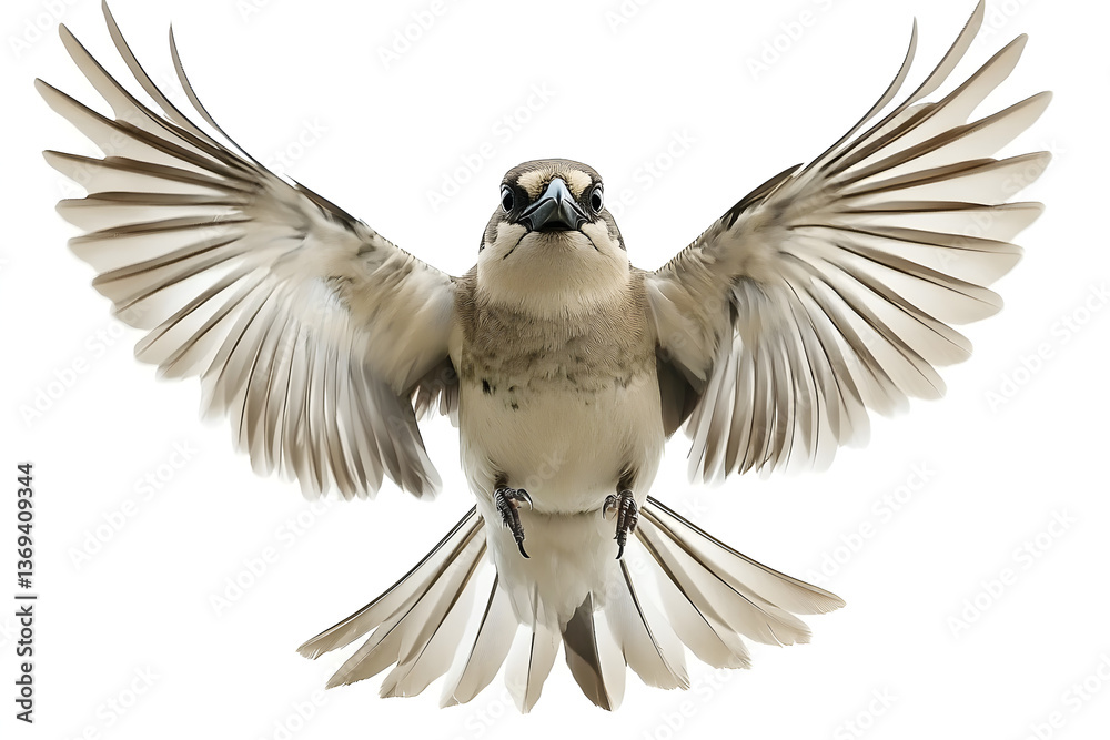 Naklejka premium Bird Soaring, Wings Spread Wide, Flight