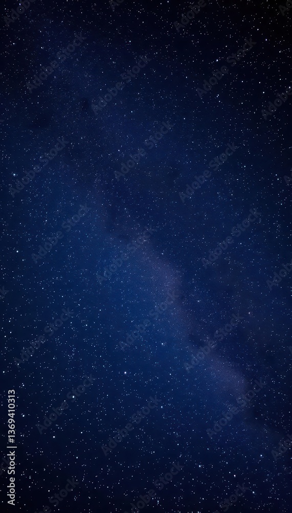 Fototapeta premium Vast, twinkling night sky filled with countless stars, shine, dark