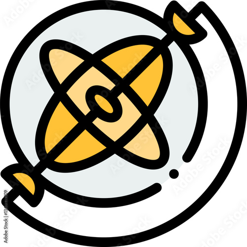 gyroscope Illustration on a white background