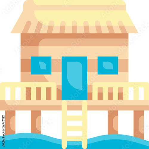 hut Illustration on a white background