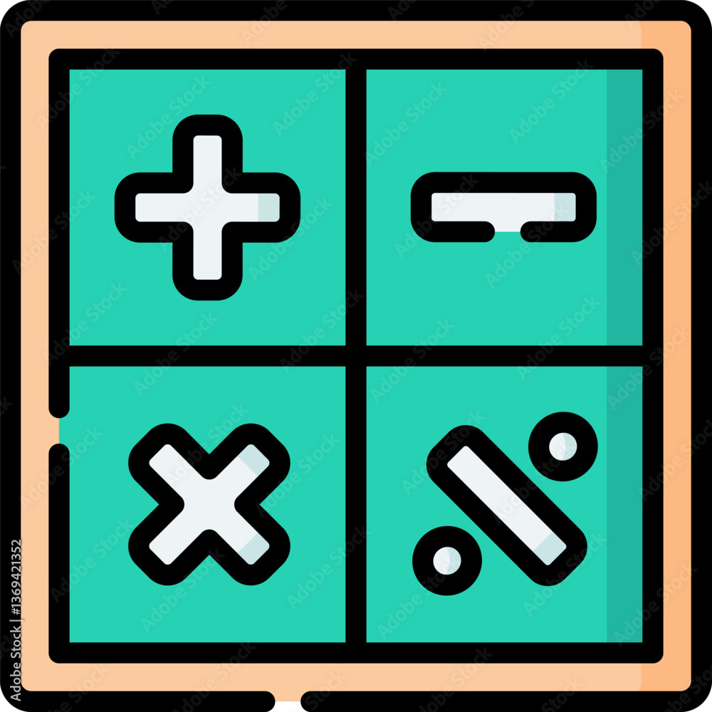 Obraz premium math Illustration on a white background.