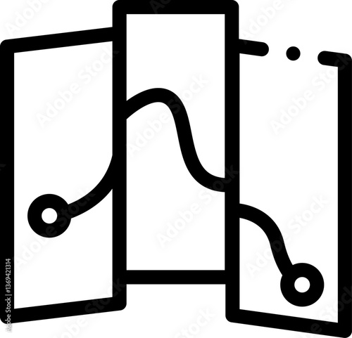 map Illustration on a white background.
