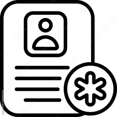 medical history Illustration on a white background.