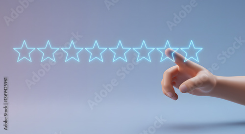 3D Hand Reaching for Stars in Rating System