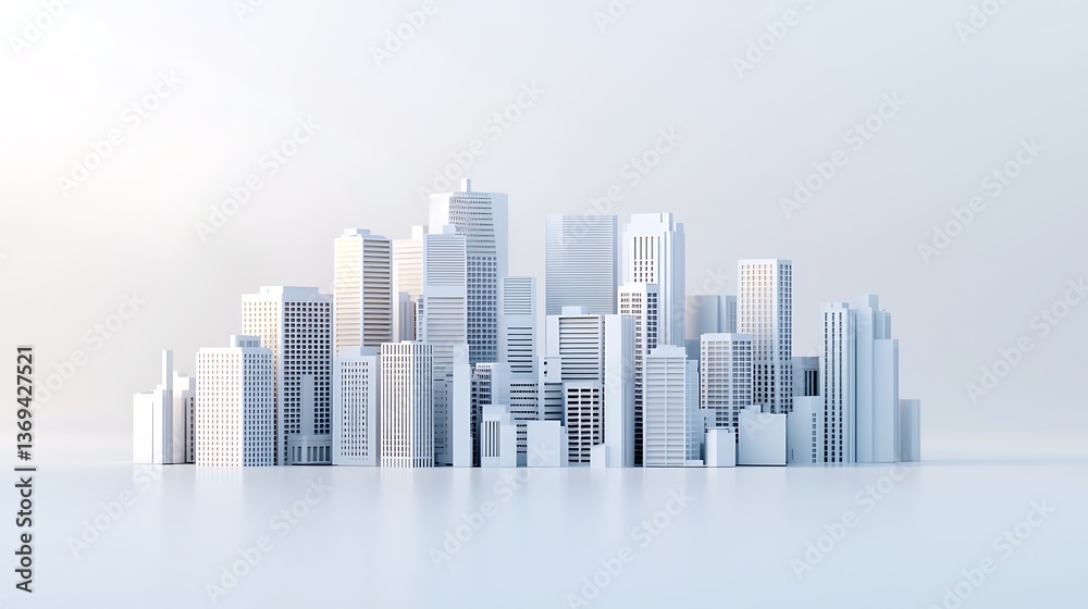 A minimalistic cityscape composed of white buildings, showcasing a modern urban design against a light background. A minimalistic cityscape composed of white buildings, showcasing a modern urban design against a light background.