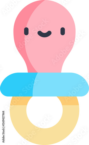 pacifier Illustration on a white background.