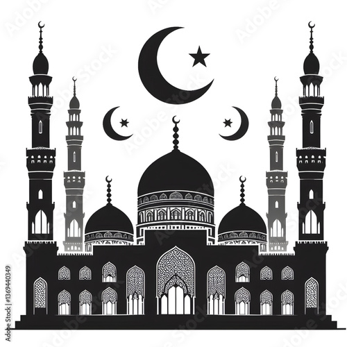 mosque vector illustration