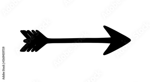 Black arrow illustration. Black arrow symbol. Black arrow icon. Arrows vector. Vector illustration