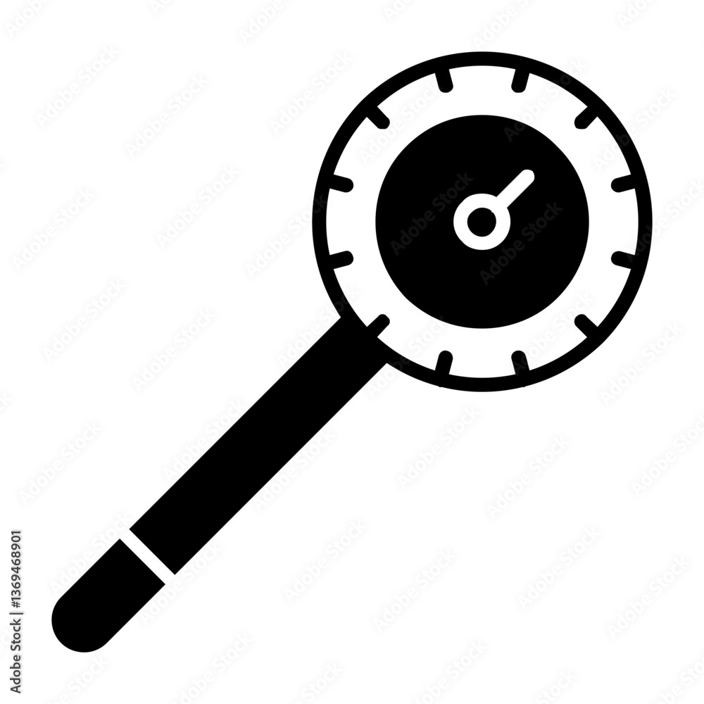 Thermometer Solid Style Icon Thermometer Solid Style Icon