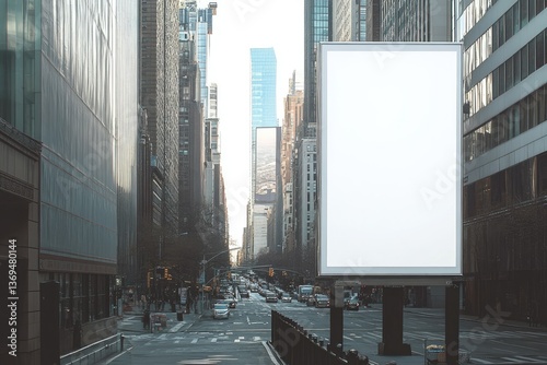 Flawless Picture of Blank Mock Up of Vertical Street Poster Billboard