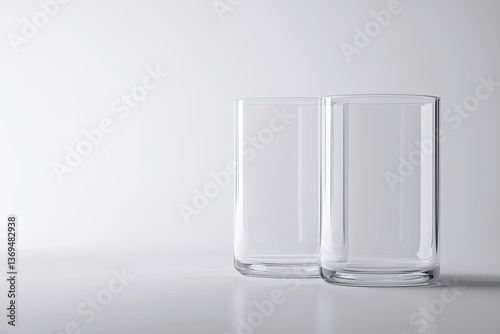 Premium Quality Image of 3D Plastic Glass Product Mockup Design