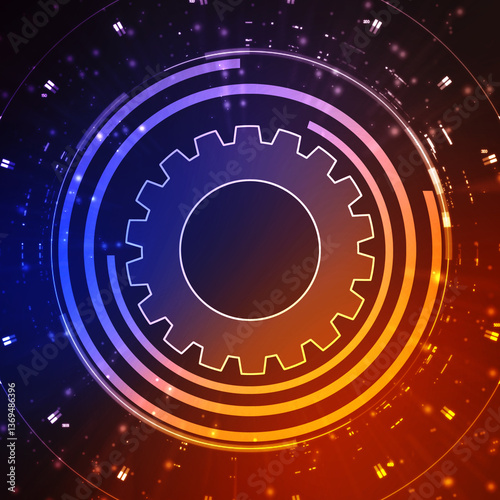 Process management, optimization operation, fix strategy industry, transmission gears wheel, software update status, Cog Gear Wheel on the technology abstract background