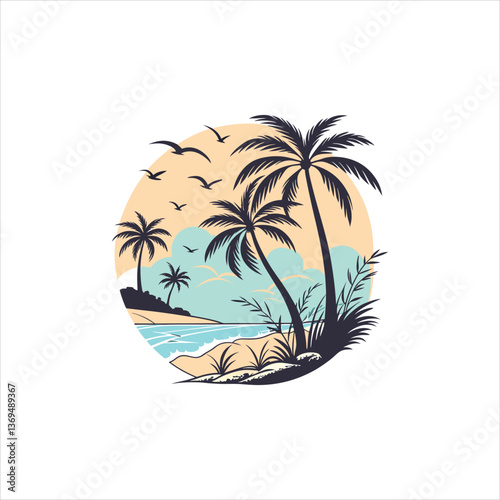 Palm-Lined Shores: A Coastal Dreamscape