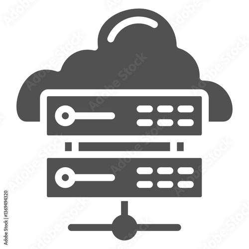 Hosting Glyph Icon