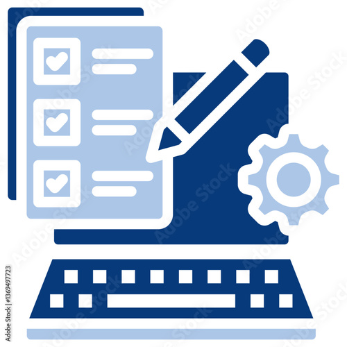 Planning Flat Blue Icon