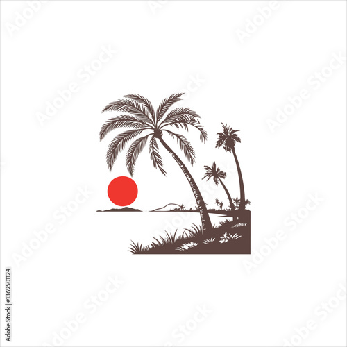 Palm-Lined Shores: A Coastal Dreamscape