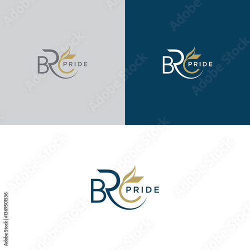 BRC PRIDE logo design represents boldness, unity, and modernity with a sleek, vibrant style.