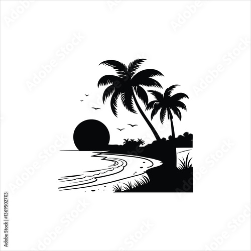 Palm-Lined Shores: A Coastal Dreamscape