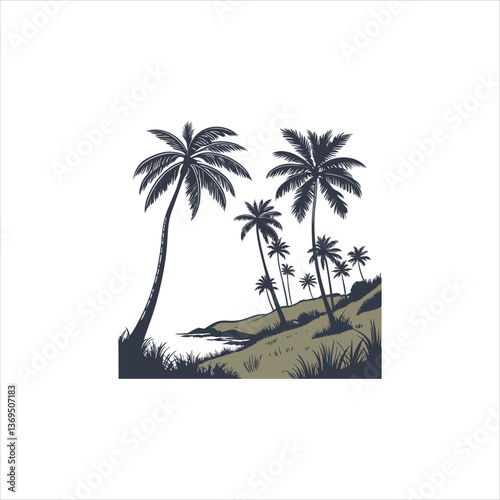 Palm-Lined Shores: A Coastal Dreamscape