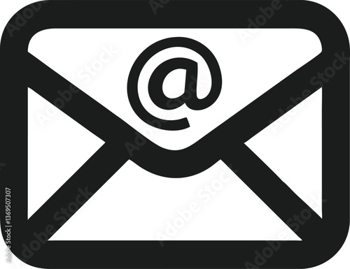 email sent icon, email silhouette 