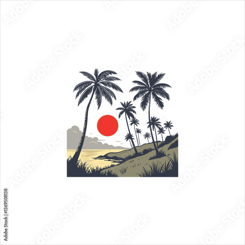 Palm-Lined Shores: A Coastal Dreamscape