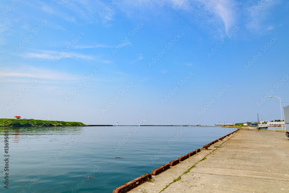 Obraz premium 道東 根室港 